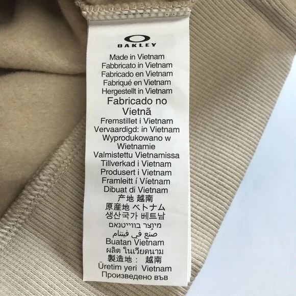 Oakley Hoodie Mens Large Relax Full Zip Fleece Humus Beige Regular FOA404848X - Picture 6 of 12